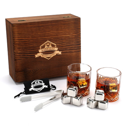 Whiskey Stones and Glasses