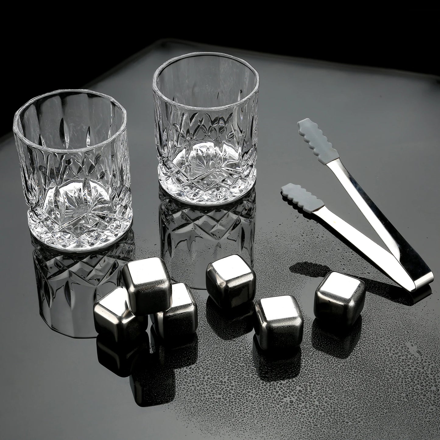 Whiskey Stones and Glasses