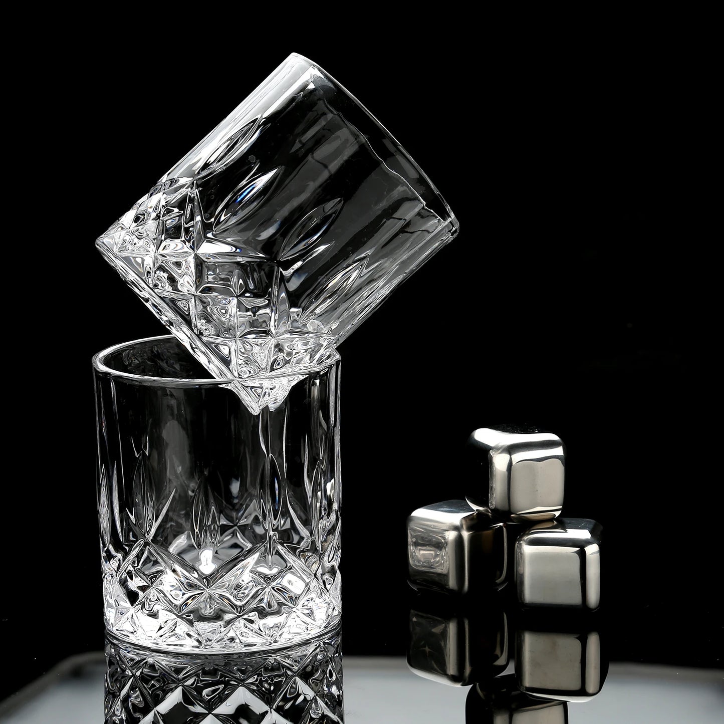 Whiskey Stones and Glasses